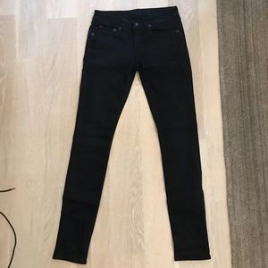 MIDNIGHT BLACK new R13 skinny jeans size 27